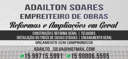 Construções em sorocaba - Adailton Soares