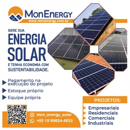 Geração de Energia Fotovoltaica em sorocaba - Mon Energy