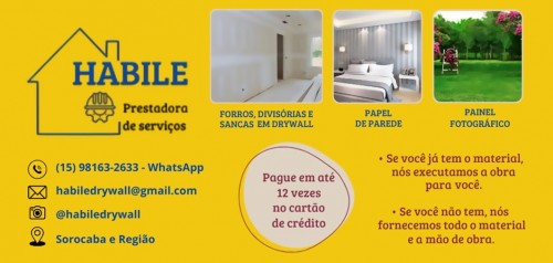 Forro - Gesso em sorocaba - Habile Drywall