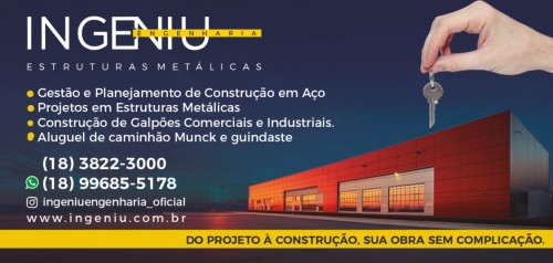 Construção de Galpões Comerciais e Industriais  em sorocaba - Ingeniu Engenharia 