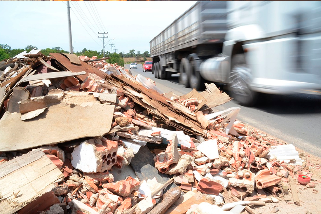 E aí, onde você joga o entulho da sua obra?