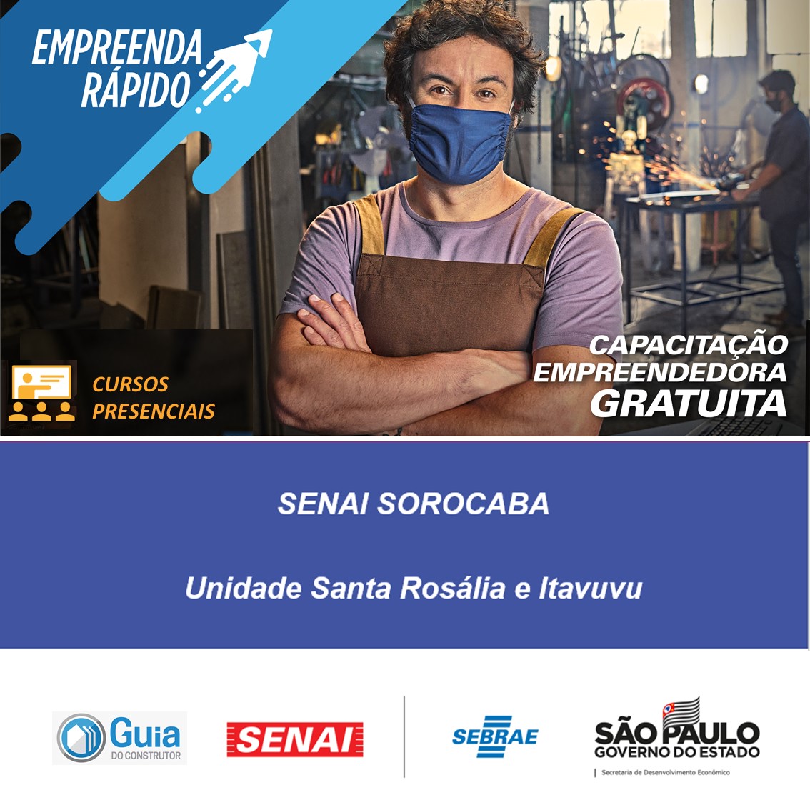 Empreenda Rápido com o SENAI e o SEBRAE: Cursos Gratuitos Presenciais