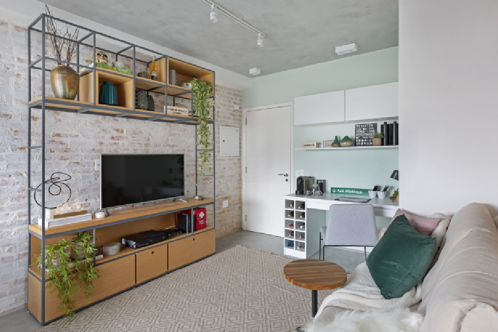 O charme e a personalidade do tijolinho aparente no décor