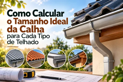 Como Calcular o Tamanho Ideal da Calha para Cada Tipo de Telhado