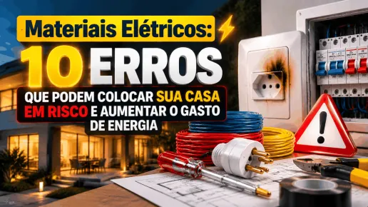 Materiais Elétricos: 10 Erros Que Podem Colocar Sua Casa em Risco e Aumentar o Gasto de Energia
