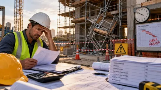Quanto custa um acidente com andaime? Os impactos financeiros que vão além da obra parada.