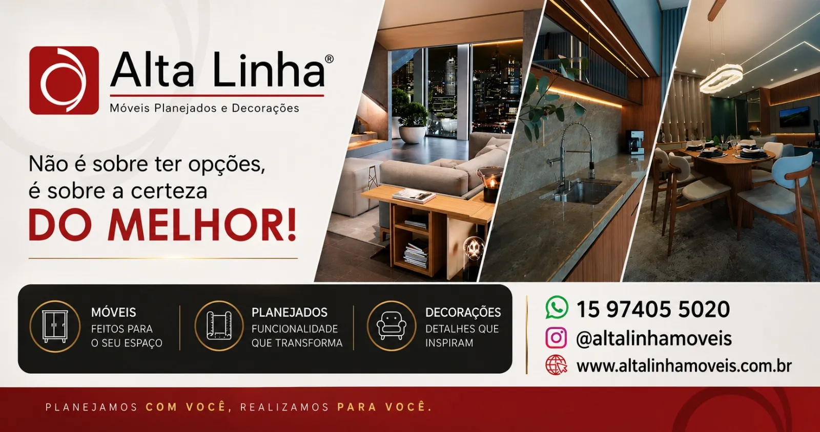 Alta Linha - Móveis Planejados e Decorações