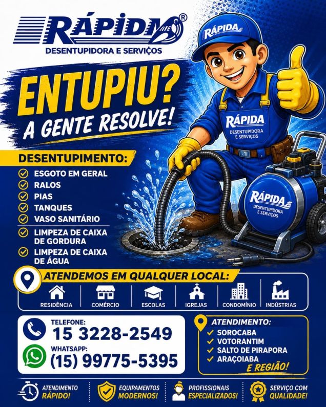 Rápida Desentupidora e Serviços - Galeria