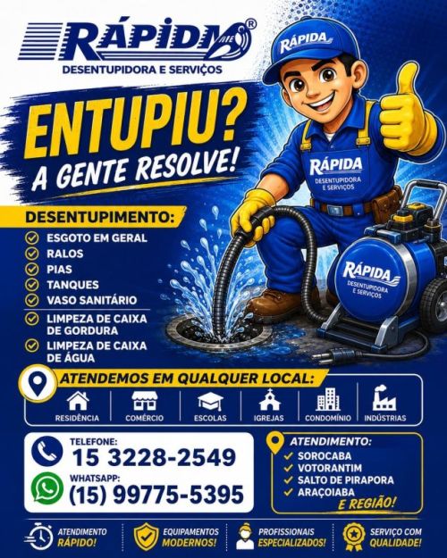 Rápida Desentupidora e Serviços - Galeria