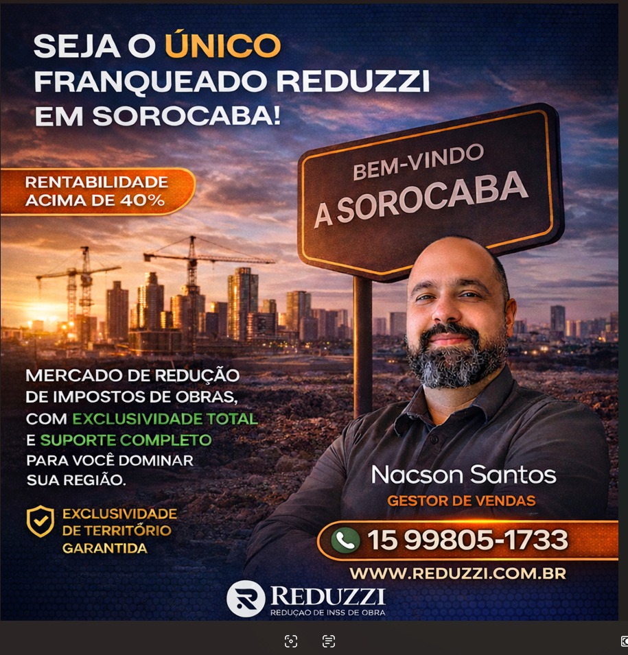 Reduzzi - Redução de INSS de Obra